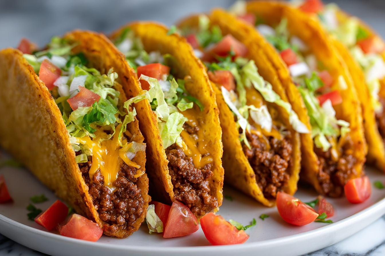 Cheesy Oven-Baked Tacos: 5 Crispy, Savory Layers