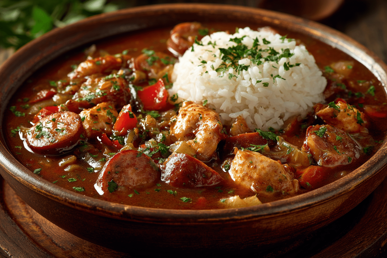 Authentic Cajun Sausage & Chicken Gumbo Recipe: 12-Ingredient Bold Southern Classic