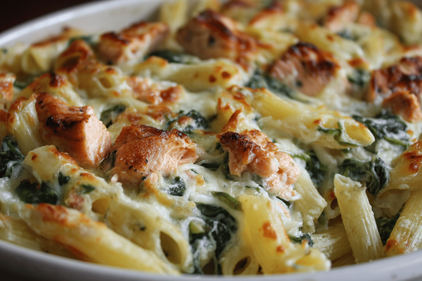 Easy Salmon Spinach Pasta – Creamy, Light & 30-Minute Dinner