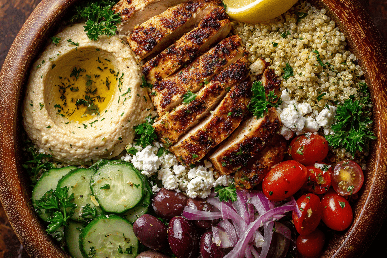 Mediterranean Chicken Bowl: 7 Fresh Bold Flavor Layers