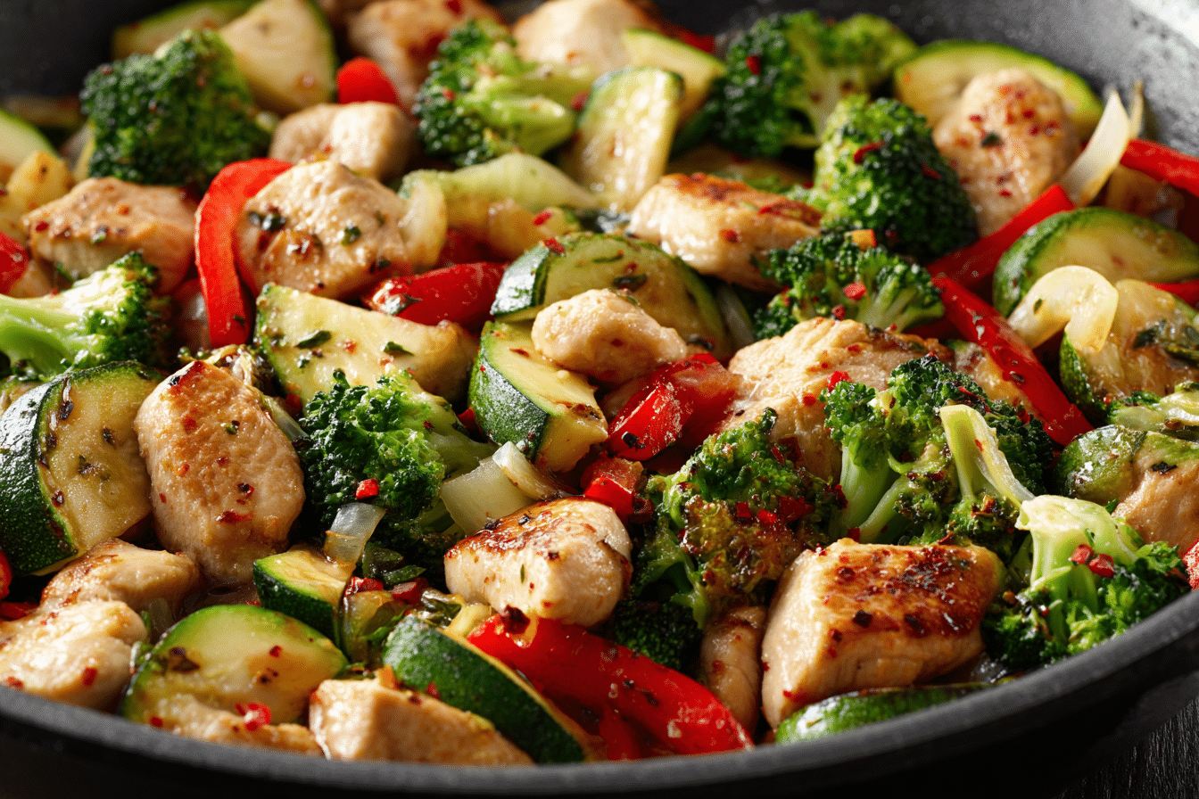 Air Fryer Chicken Recipe with Vegetable: 6 Crispy Juicy Layers