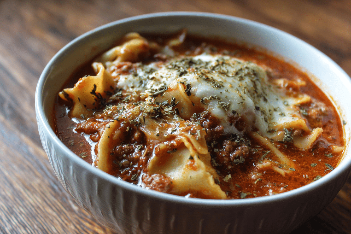 Lasagna Soup: 7-Ingredient Classic with Cozy, Bold Flavor