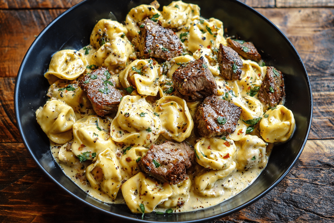 Garlic Steak Tortellini: 30-Minute Indulgent Pasta with Bold Flavor